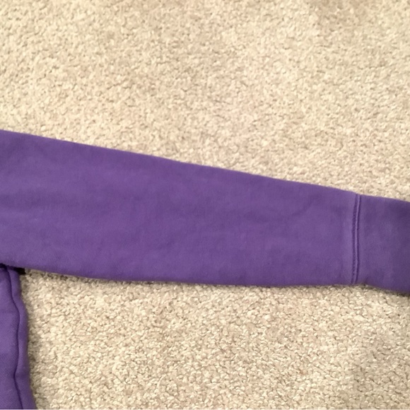 Lands End Boys Purple Quarter Zip Sweatshirt Size 4 - Picture 9 of 11